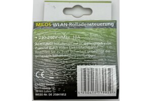 MILOS WiFi Rollladensteuerung Anthrazit Android + iOS- App,Alexa/Google tauglich