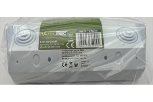 3-fach Steckdosenblock weiß 250V~/ 16A Aufbaumontage