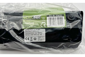 3-fach Steckdosenblock schwarz 250V~/ 16A Aufbaumontage