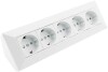 5-fach Steckdosenblock weiß 250V~/ 16A Aufbaumontage