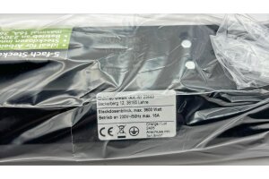 5-fach Steckdosenblock schwarz 250V~/ 16A Aufbaumontage