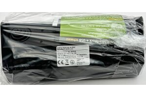 2-fach Steckdosenblock + 2x USB schwarz 250V~/ 16A Aufbaumontage USB 3,1A