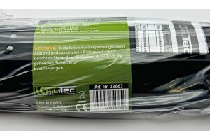 4-fach Steckdosenblock + 2x USB schwarz 250V~/ 16A...
