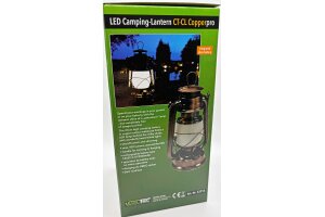 LED Akku Camping Laterne CT-Copper Pro ØxH 12x23,5cm USB-C warmweiß dimmbar