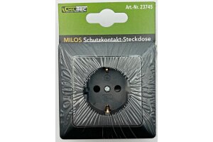 MILOS Schutzkontakt-Steckdose Anthrazit 250V~/ 16A mit...