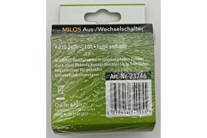 MILOS Wechsel-Schalter UP anthrazit 250V~/ 10A inkl....