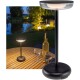 LED Akku-Tischleuchte Foco Luz 2900K IP44 dimmbar 26cm matt schwarz