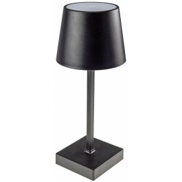 LED Tischleuchte 26cm Schwarz 3xAAA Batterie dimmbar...