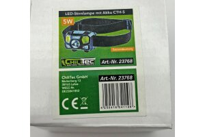 LED-Stirnlampe mit Akku CTH-5 IP44 5W 375 Lumen mit Gestensteuerung