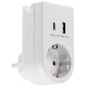 Zwischenstecker mit USB Duo-Ladegerät 230V/3680W USB-A /USB-C 5,0V/3,4A