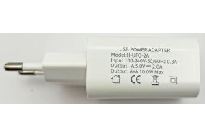 Stecker-Netzteil mit USB CTN-0520 Duo Aus 5V= 2x1/1x2A 10W