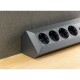 4-fach Steckdosenblock USB-A+C anthraz 250V~/ 16A Aufbaumontage USB 3,1A PD