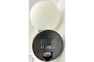 LED Wandleuchte LAMU mit PIR-Sensor IP65 15W schwarz 3000k / warmweiß