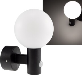 LED Wandleuchte LAMU mit PIR-Sensor IP65 15W schwarz...