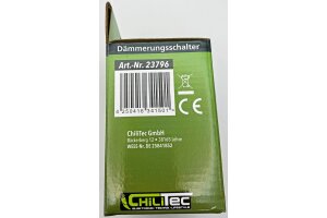 Dämmerungsschalter für Hutschiene 230V 5m Kabel externer Sensor IP65