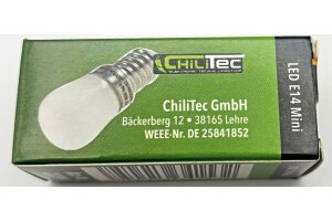 LED Lampe E14 Mini 23x51mm 4W 399lm 3000K,120°...