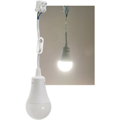 Baustellen-Leuchte A60 mit 15cm Kabel 12W 1130lm 4000K neutrralweiß