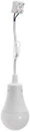 Baustellen-Leuchte A60 mit 15cm Kabel 12W 1130lm 4000K...