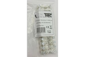 Lüsterklemmen für 2,5-4,0mm² 12 Klemmen Messingeinsatz transparent steckbar