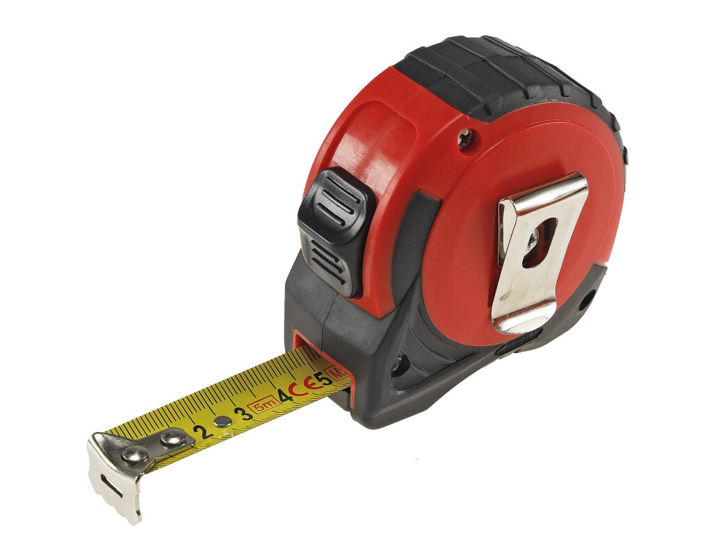 Rollen-Maßband 5m mit Aufroller und Gürtelclip günstig kaufen