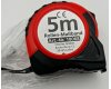 Rollen-Maßband 5m mit Aufroller und Gürtelclip
