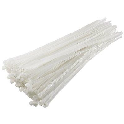 Kabelbinder 100mm x 2,5mm, transparent 100er Pack, hohe Zugkraft