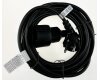 Schutzkontakt-Verlängerung 5m schwarz H05VV-F3G 1,5mm² 16A/250V