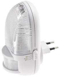 LED Nachtlicht mit Bewegungsmelder 230V 3 weiße LEDs On/Off/Auto