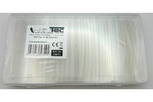 Schrumpfschlauch-Sortiment 100-teilig in praktischer Box transparent