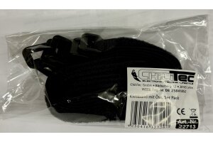 Klettband mit Öse 5er Pack 30x2cm schwarz