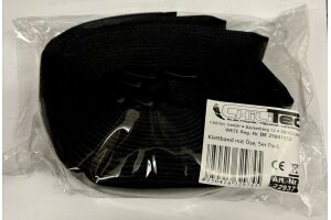 Klettband mit Öse 5er Pack 80x3cm schwarz