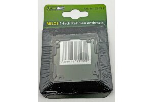 MILOS 1-fach Rahmen Anthrazit