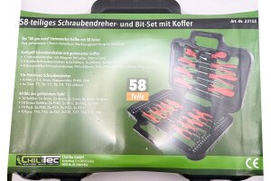 Schraubendreher Set 58-teilig mit Koffer 18 Schraubendreher 40 Bits