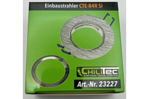 Einbaustrahler CTE-84R  Rund Ø84mm Einbau Ø68mm schwenkbar Clip Ring