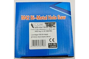 Lochsäge HSS Bi-Metall Ø100mm Sechskant Aufnahme Schnitttiefe 38mm
