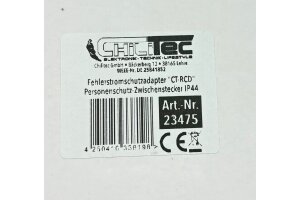 Fehlerstromschutzadapter CT-RCD (DI) Personenschutz-Zwischenstecker IP54