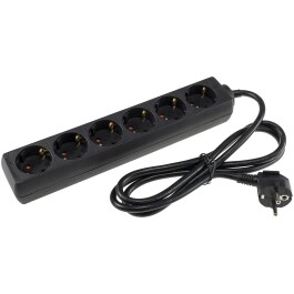 Schutzkontakt-Steckdosenleiste 6-fach 3600W 1,4mKabel...