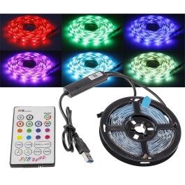 RGB LED-Stripe Set 3,5m + MiniController Farbwechsel...
