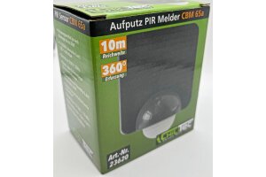 Aufputz Bewegungsmelder CBM 65a 360° max.10m Detektion IP65 anthrazit