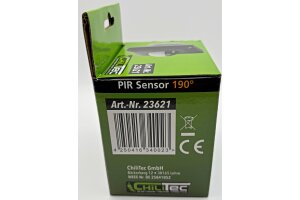Unterputz PIR Bewegungsmelder 190° IP65 2 & 3 - Draht Technik anthrazit