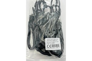 Spanngummi mit Haken 12er Pack Extra stark Länge 12cm schwarz