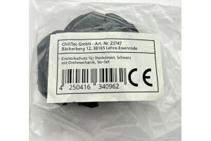 Einsteckschutz für Steckdosen Schwarz mit Drehmechanik 5er-Set