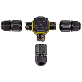 Kabelverbinder T-Form IP68 230V Klemmanschluss für Kabel Ø 6-11mm