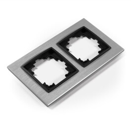 Rahmen McPower Flair 2-fach silbernes Aluminium