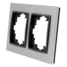Rahmen McPower Flair 2-fach silbernes Aluminium