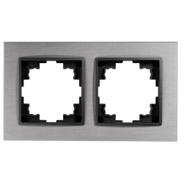 Rahmen McPower Flair 2-fach silbernes Aluminium