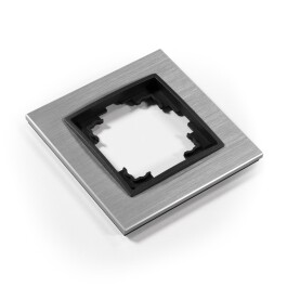 Rahmen McPower Flair 1-fach silbernes Aluminium