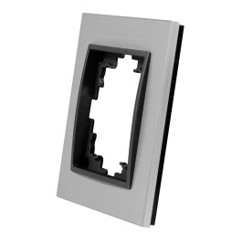 Rahmen McPower Flair 1-fach silbernes Aluminium