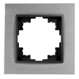 Rahmen McPower Flair 1-fach silbernes Aluminium