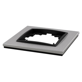 Rahmen McPower Flair 1-fach silbernes Aluminium